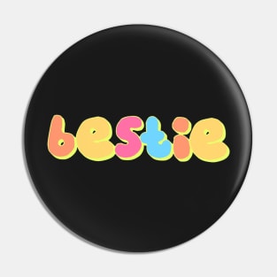 bestie sticker Pin