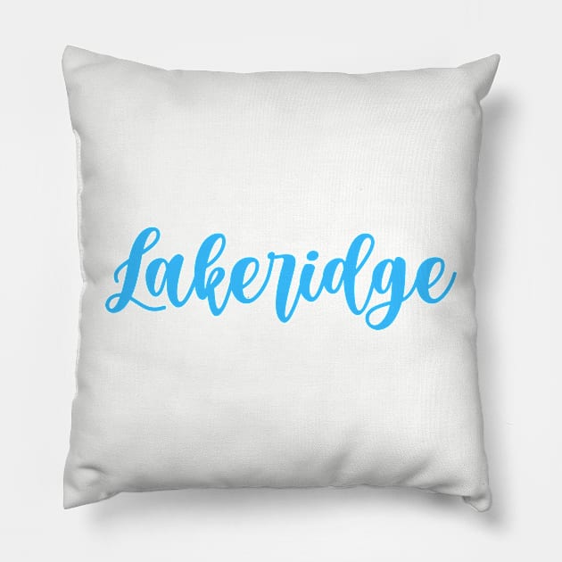 lakeridge high school Pillow by laurwang