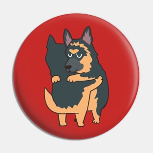 German Shepherd Hugs Pin