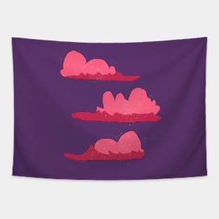 Pink Fluffy Clouds Tapestry