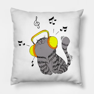 Music Cat Pillow