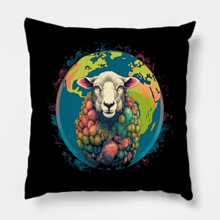 Sheep Earth Day Pillow