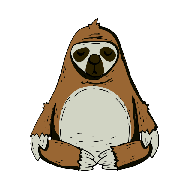 sloth yoga by lonway