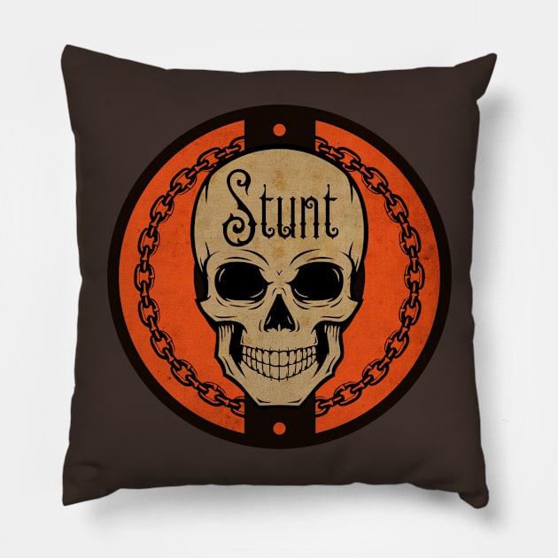 Stunt Skull Pillow by CTShirts