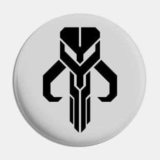 Mythosaur Geometric Emblem Black Pin