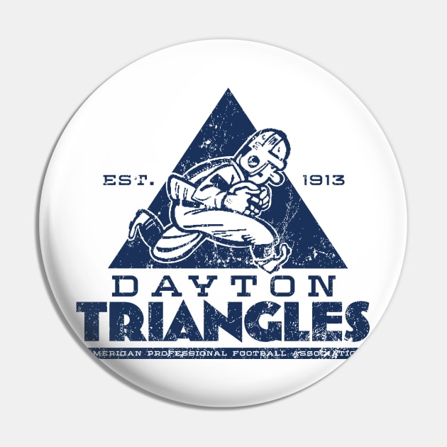 Dayton Triangles Football Pin by MindsparkCreative