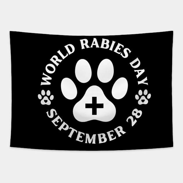 World Rabies Day September 28 Tapestry by starryskin