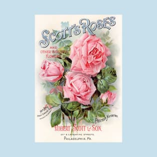 Scott's Roses, Seed Catalogue T-Shirt