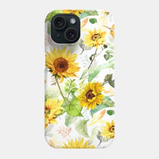 Watercolor Sunflower 2 Phone Case