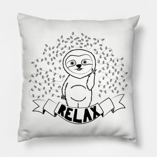 Relax like a sloth Pillow