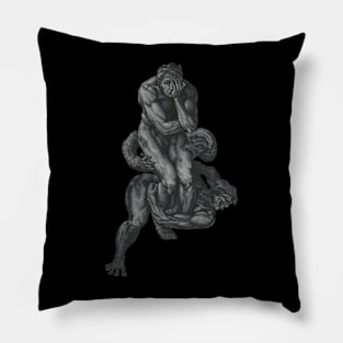 tutto avem veduto (solitary figure) Pillow