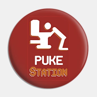 Puke Station Pin