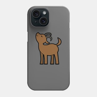 Sassy Goat - color (brown) Phone Case