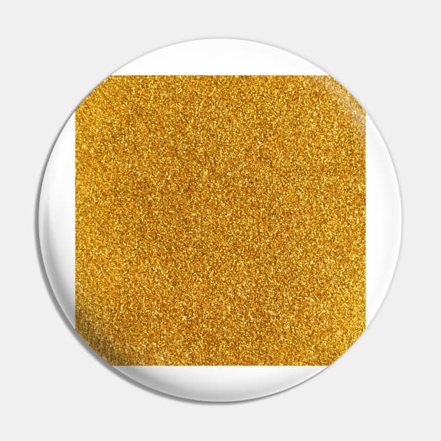 Gold Glitter Pin by Grafititee