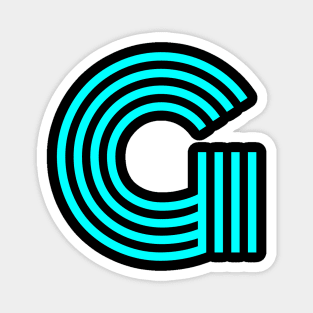 Letter G Letter Art Magnet