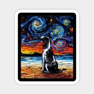 English Springer Spaniel Night on the Beach Magnet