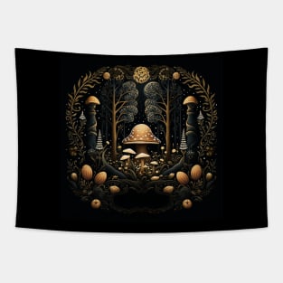 Mystical Mushroom Kingdom Tapestry