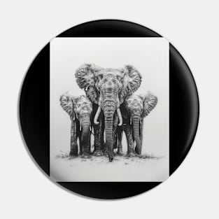 Elephant Social Behavior Pin