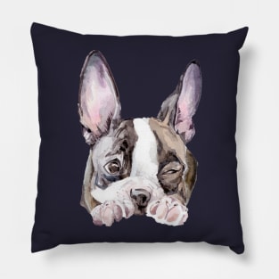 Boston Terrier Puppy Pillow