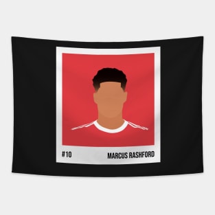 Marcus Rashford Minimalistic Camera Film Tapestry