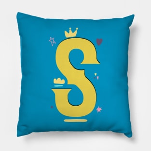 "S" This Is Letter S Capital First Letter In Your Name Pillow