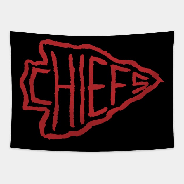 Kansas City Chieeeefs 04 Tapestry by Very Simple Graph