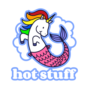 Hot Stuff Unicorn Mermaid T-Shirt