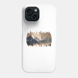 Late afternoon in the mountains Phone Case