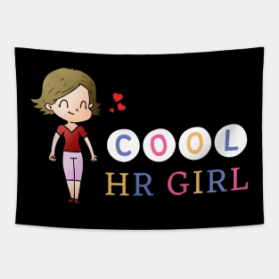 Cool HR Girl Tapestry