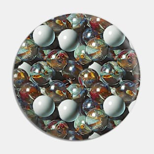 Colorful Marbles Pin