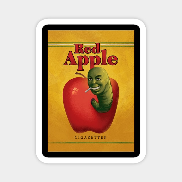 Red Apple Cigarettes Magnet by nabakumov