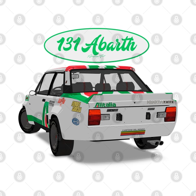 Fiat 131 Abarth Alitalia Back by PjesusArt