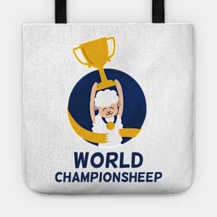 Champion Sheep | Cute Pet Puns | Sport Gift Ideas Tote