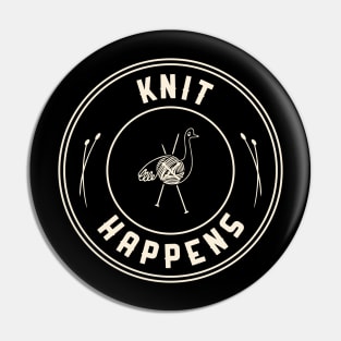 Knit Happens Pin