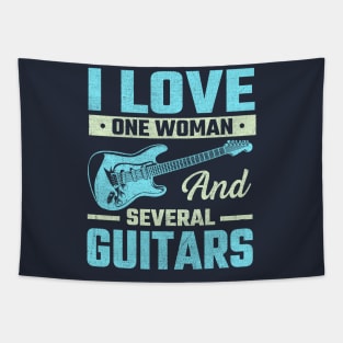 i Love One Woman and Several Guitars Tapestry