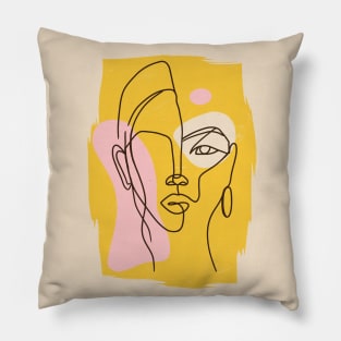 Abstract Face Pillow