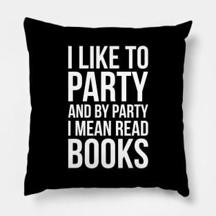 Bookworm humor funny nerd geek Pillow