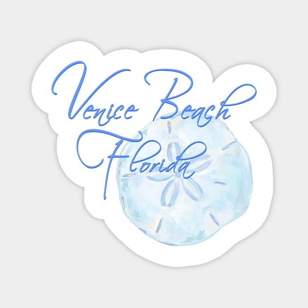 Venice Beach, Florida Large Sand Dollar Magnet by Bizb