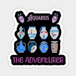 The characters of the zodiac: Aquarius Magnet