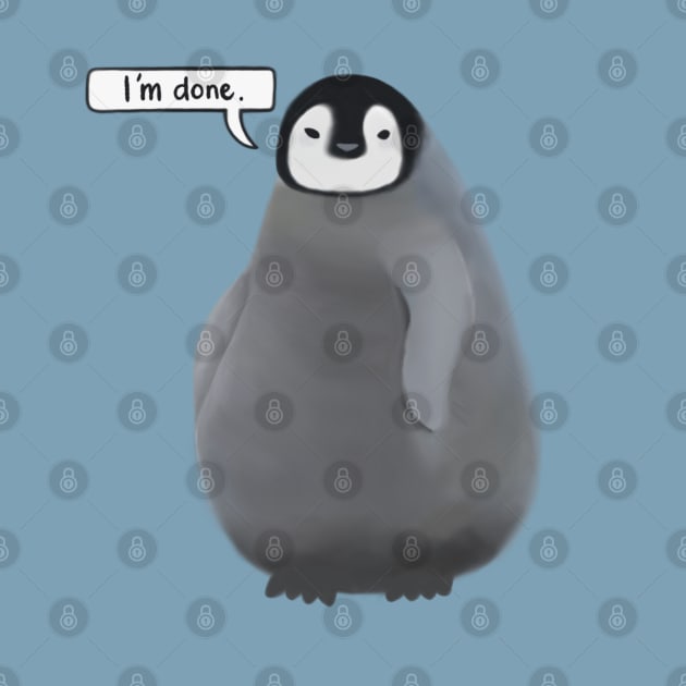 Grumpy Penguin by awesomesaucebysandy