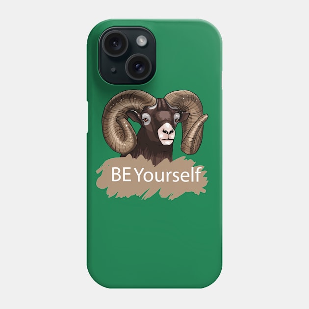 Be Yourself Goat Phone Case by Mako Design 