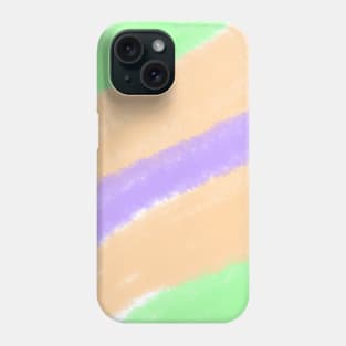 Green orange purple pastel art Phone Case