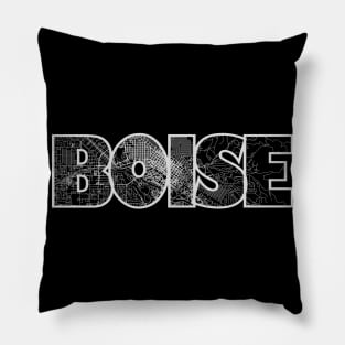 Boise Street Map Pillow