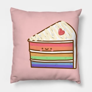 rainbow cake doodle design Pillow