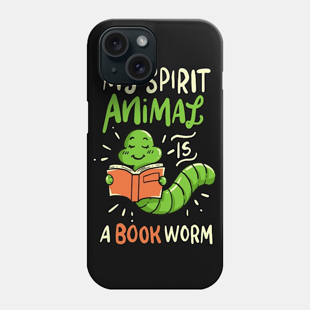 Bookworm Reader Reading Book Books Librarian Gift Phone Case by Krautshirts