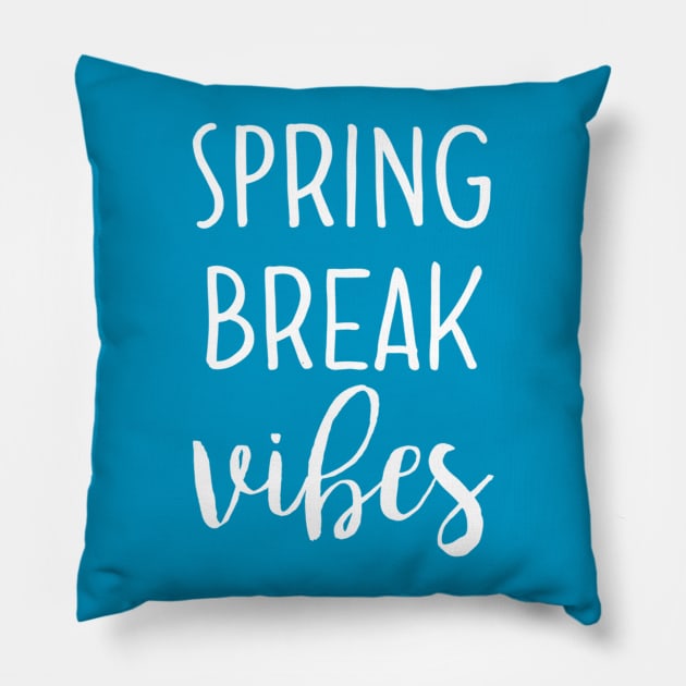 Spring Break Vibes Pillow by chrissyloo