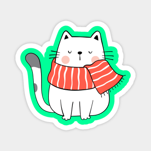 Funny Christmas Cat - Merry Catmas Magnet