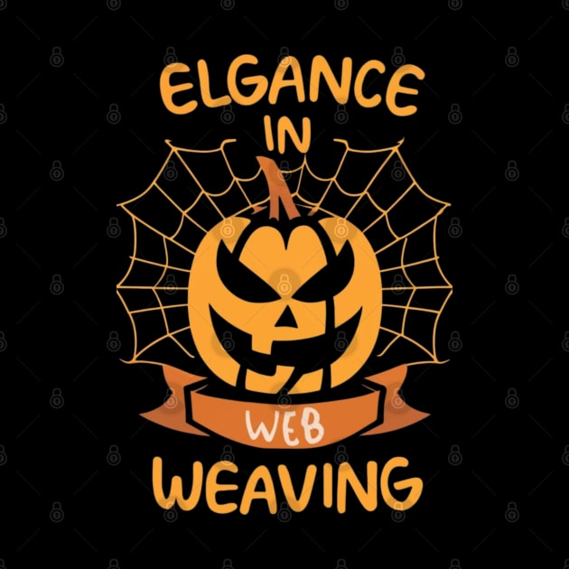 Minimalist Halloween: Elegance in Web Weaving by dipdesai