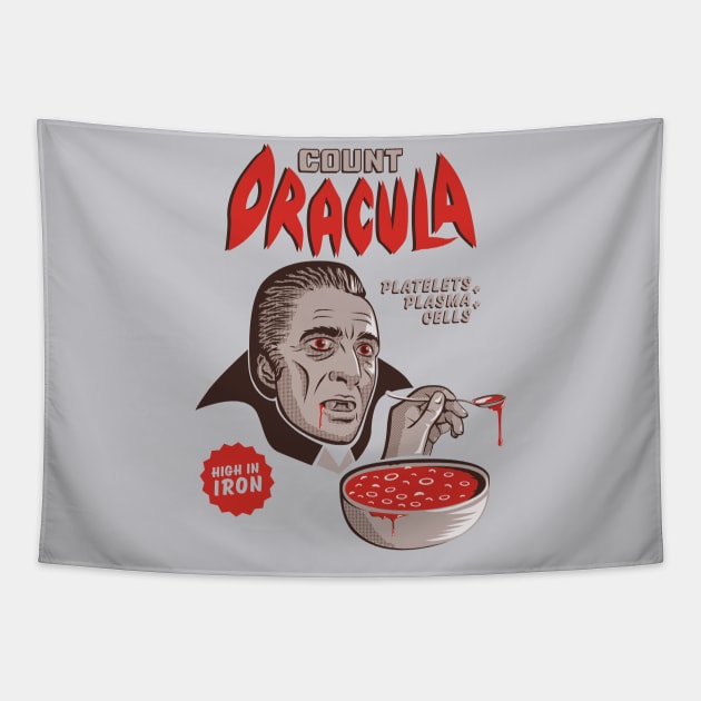 Count Dracula Cereal | Count Chocula Inspired Tapestry by JustSandN