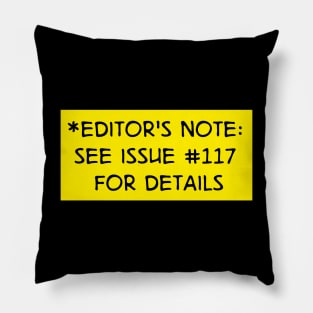 Editor's Note, Clones Pillow